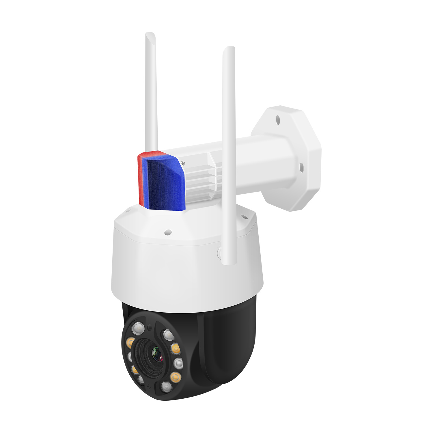 IP Camera 5MP 20xzoom Outdoor PTZ Camera 4G IP Camera 2-Way Audio Waterproof Hisee X CCTV Dome with Alarming Lights