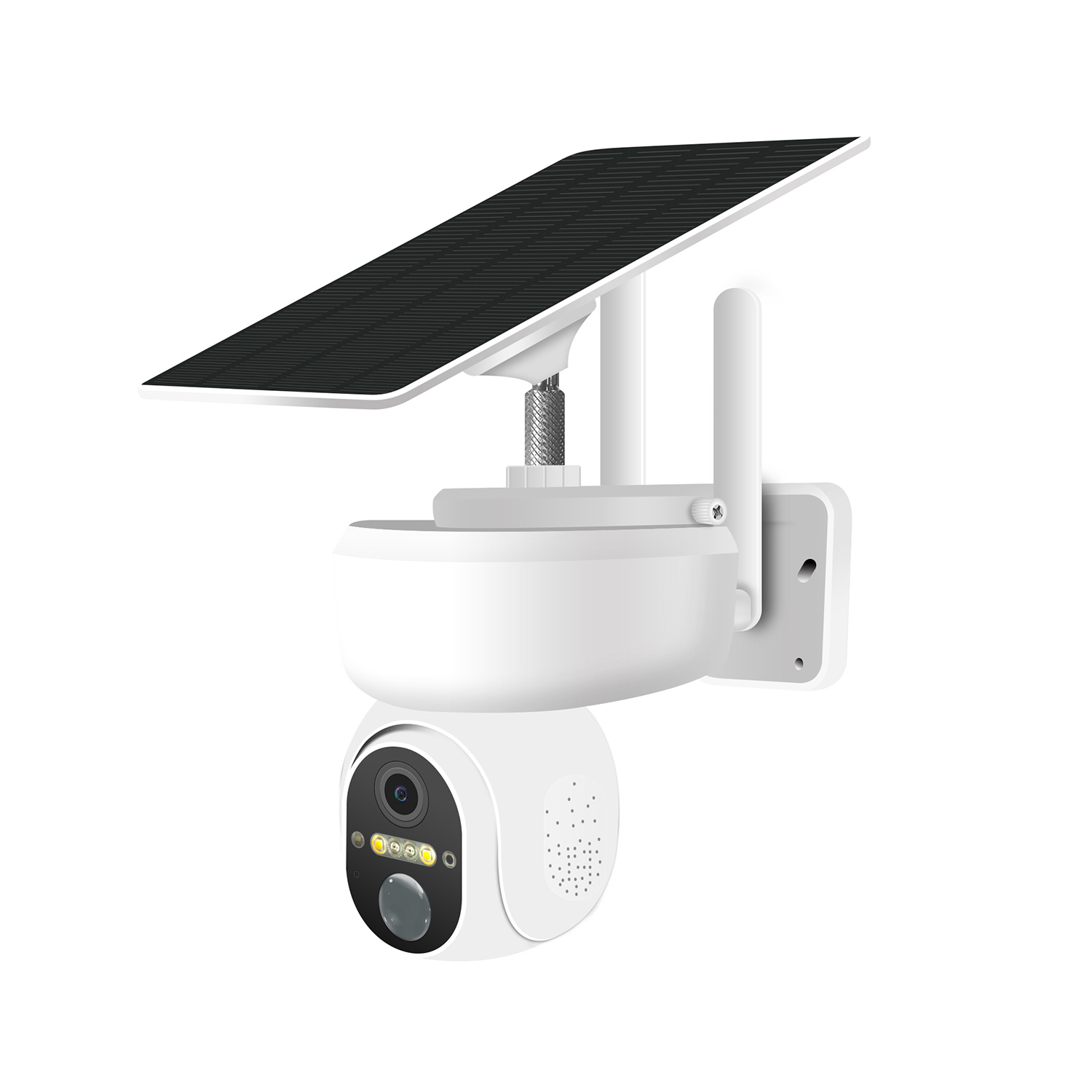 Hankvision WiFi Solar Camera 3MP Battery Powered Camera Security Alert PTZ Camera 2-way Audio Waterproof