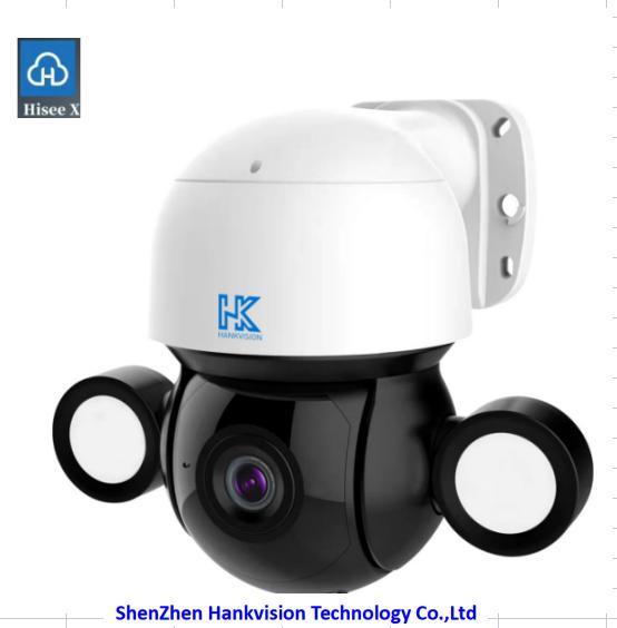 Hankvision 3MP 4G Wireless Outdoor IP Floodlight Camera HiseeX ,Hisee SE, ICSee App