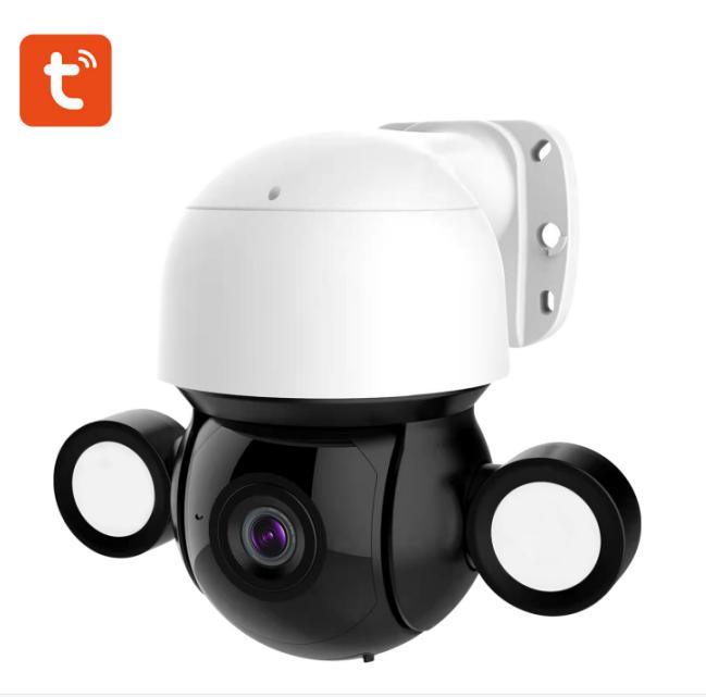 5MP Home Security Floodlight IP PTZ Camera Tuya
