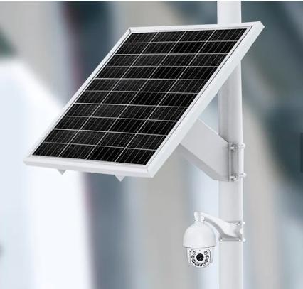 5W Outdoor Solar Panel 10 FT Cable Length with Micro USB and Type C Port Can Be Used with All Rechargeable Battery Cameras