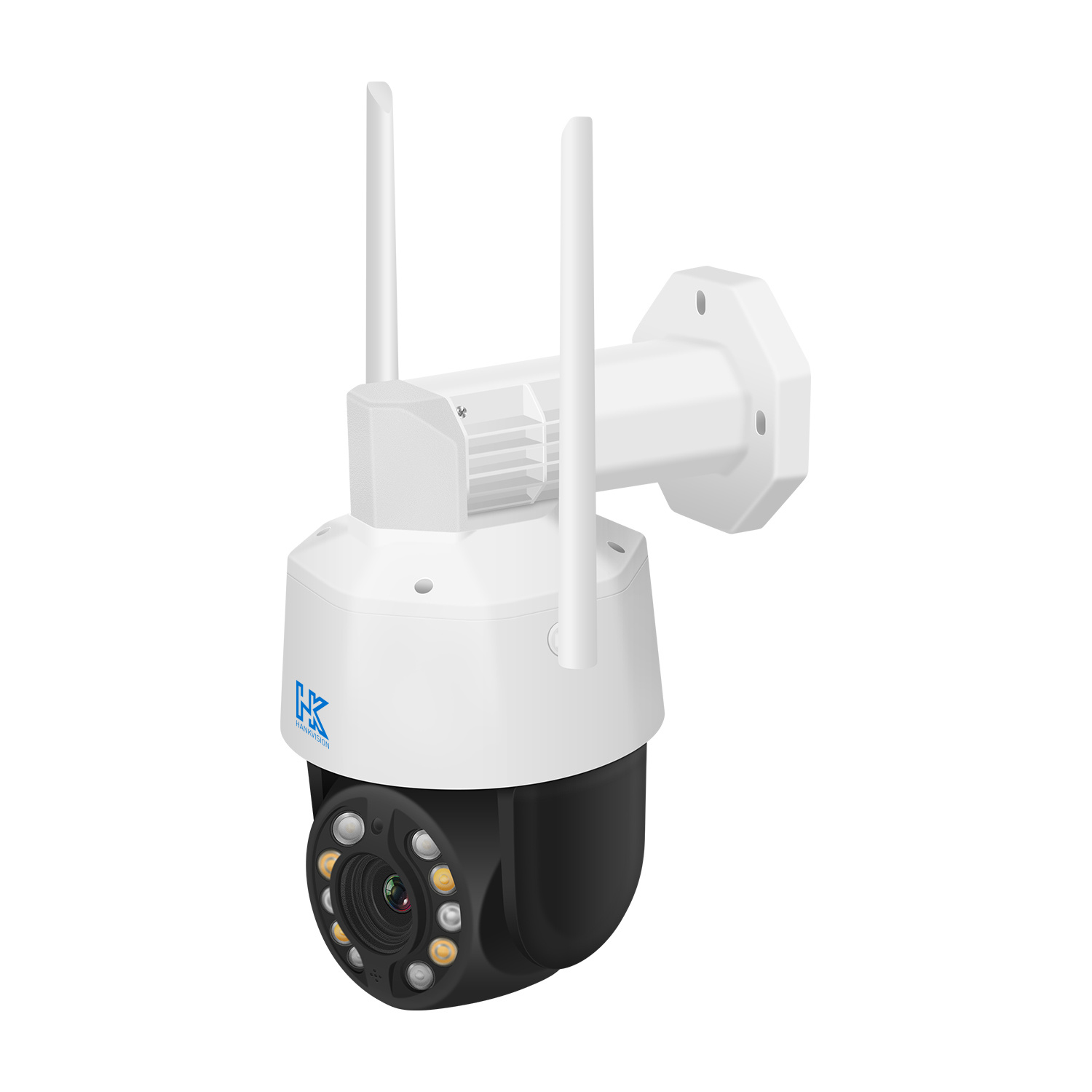 Hankvision WiFi Camera 3MP 20xzoom Poe IP Camera 2-Way Audio Waterproof Tuya CCTV with Alarming Lights