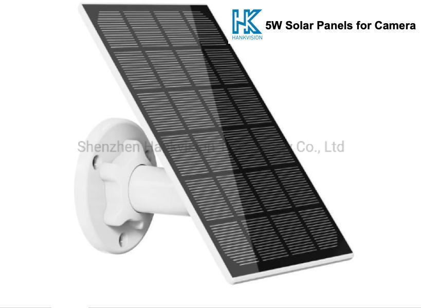 Hot Selling Factory Price Solar Charging Panel with 3 Meters DC 5V USB Cable Solar Panel for Low Power Battery Camera 5W
